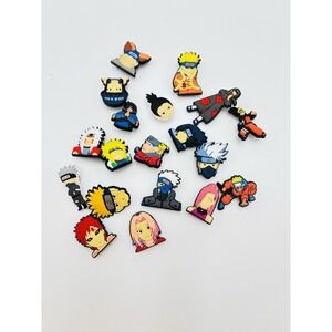 Naruto Croc Charms Lot Anime Shoe Charms Jibbitz Style Set 20+ Pieces